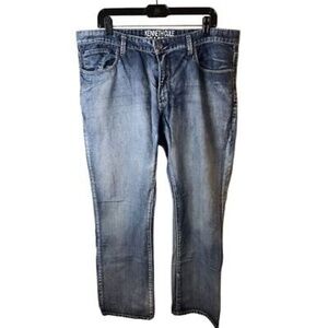 Kenneth Cole Reaction Men's Straight Leg Denim Jeans Blue 38x32